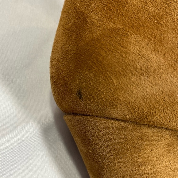 Anne Klein “AKTAYLOR” Caramel Wedge Booties - Picture 11 of 11